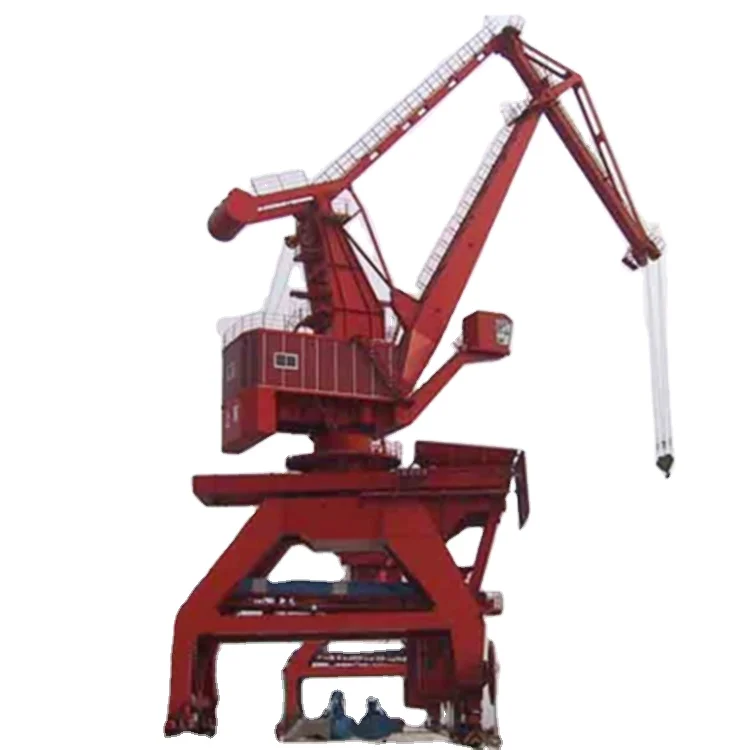 China Supplier CCS Approved Top Quality Straddle Carrier Yacht Lift Crane Mobile Boat Hoist Max Fish Moment Duty