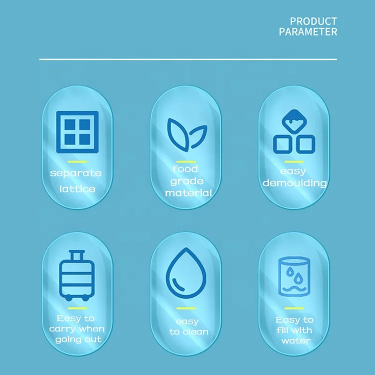 OEM/ODM Wholesale Portable Rubber Wholesale Custom Water Bottle Round Silicone Ice Cube Tray