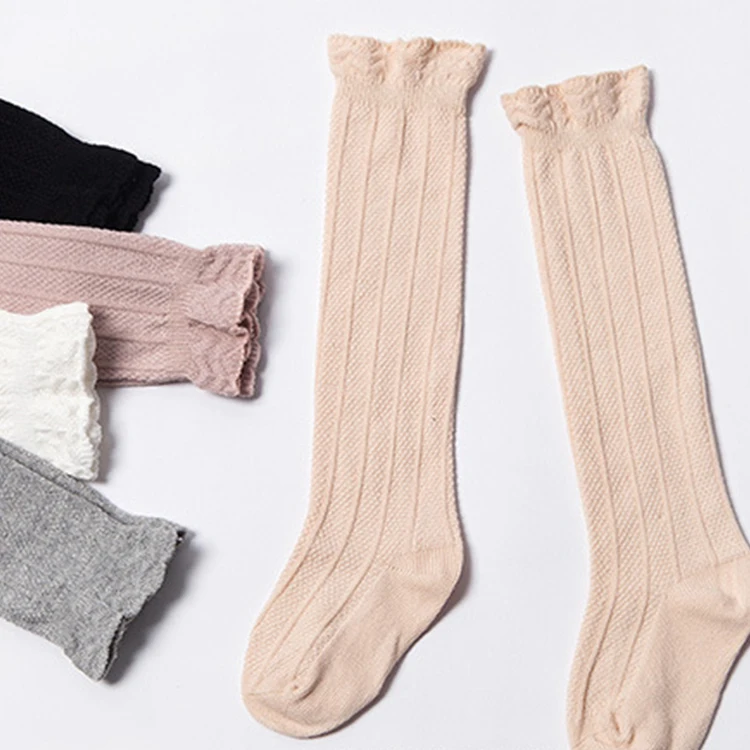 HJ-I-1188 для маленьких девочек высокие носки до колен гетры для малышей, детские носки до колена, носки