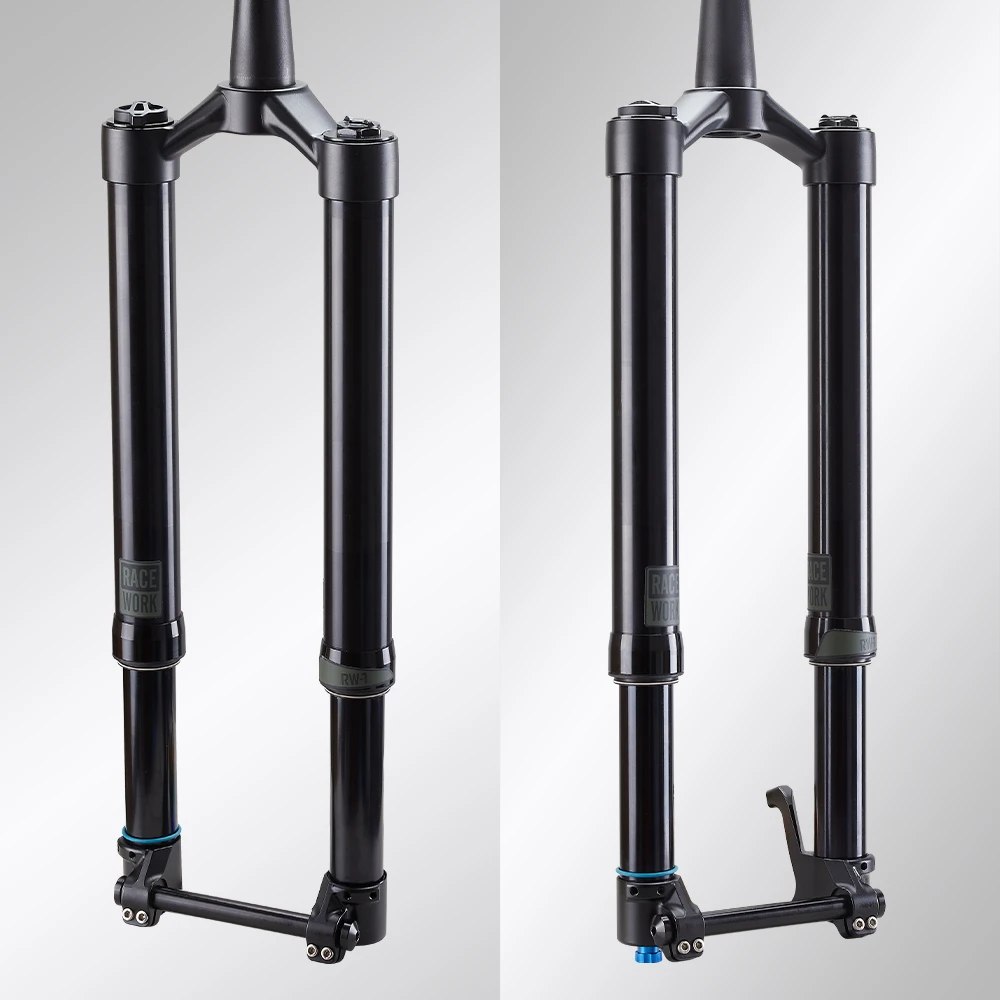 RACEWORK bicycle front fork, inverted fork Suspension  parts 27.5, 29 inches Thru-axle 140