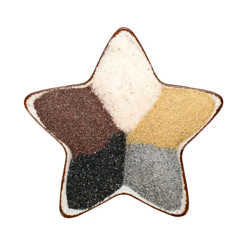 Factory price natural colored silica sand epoxy floor coating color sand for terrazzo aggregate, real stone paint