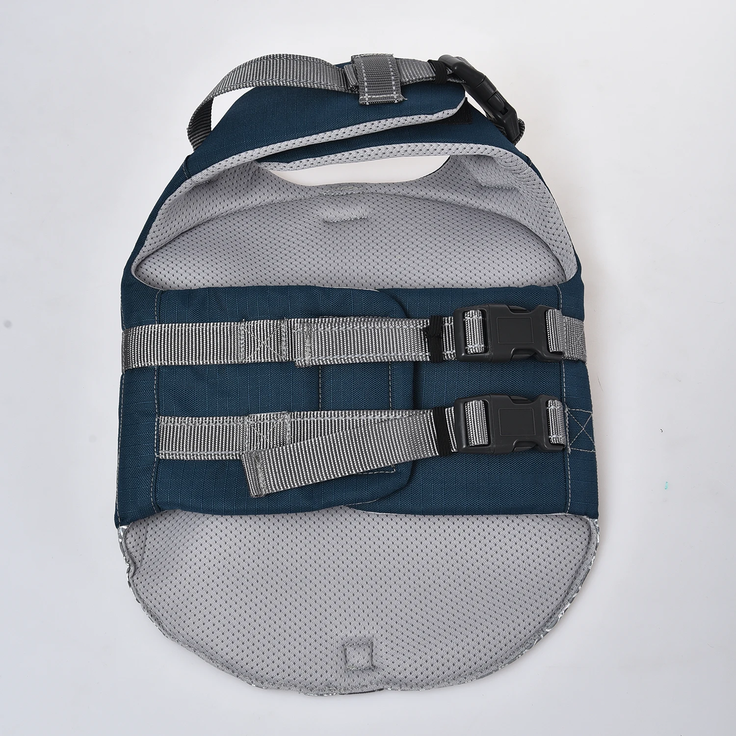 Waterproof Pet Swimming Jacket Reflective Adjustable Dog Harness With Grab Handle