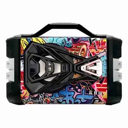 Graffiti Bluetooth speaker with Fm SD TF card mic input for karaoke Record function