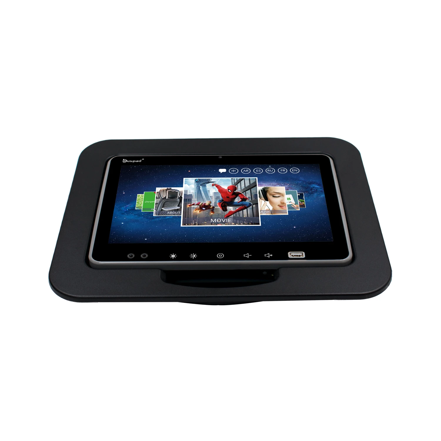 Customized 9 Inch android monitor for Bus VOD entertainment system  with wifi headrest LCD tft touch screen