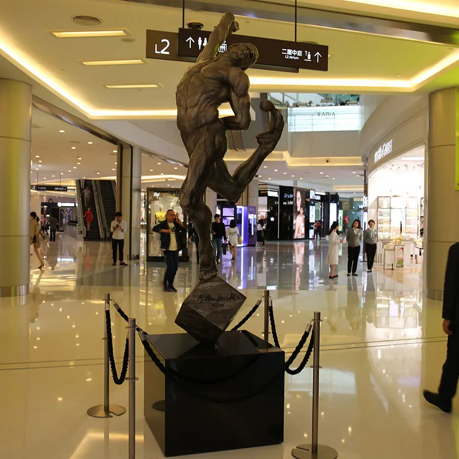 K397 сильный обнаженный мужской орнамент Танцующая обнаженная скульптура общественный Декор на заказ фигурка в натуральную величину статуя бронзовая Декоративная