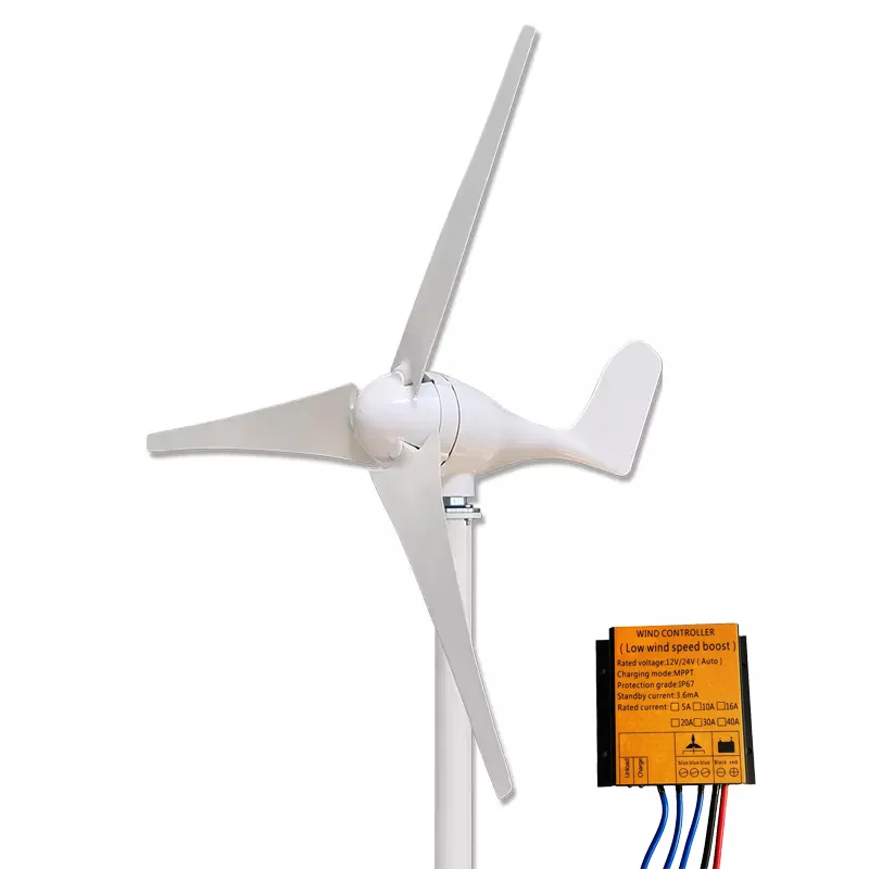 Low rpm wind generator lantern air 800w motor blades horizontal axis  2kw speed wind turbine 1kw