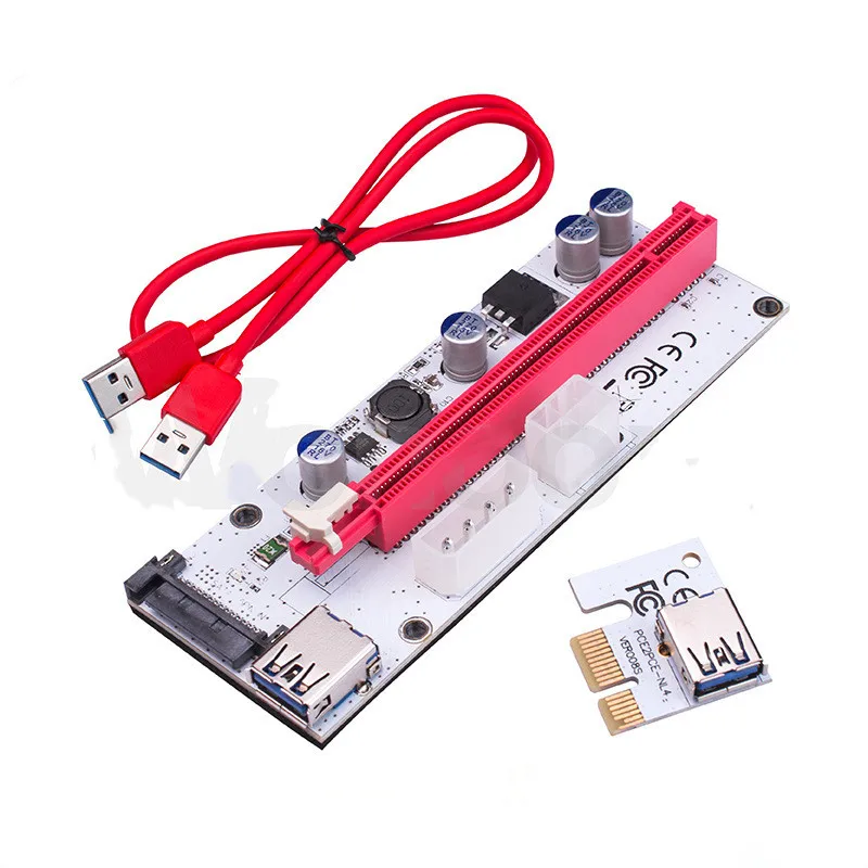 Riser card v018 v016 v014 v013 v012 v011 v010 008s v009s plus Riser Extender PCI Express Adapter USB 3.0 Cable Power