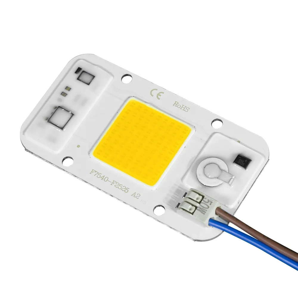 Solderless Connector 220v Led COB 50W 30W 20W Full Spectrum Plant Grow Light COB Chip for Indoor Plant Seedling Grow