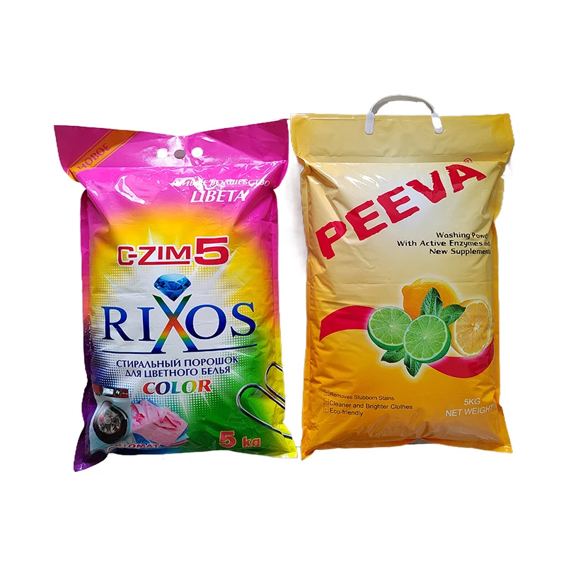 The Aojie Laundry Detergent Washing Powder 50 g Small Full Color Plastic Bags Printing Own logo Brand