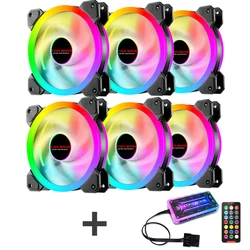 HOT SALE sunshine RGB fan 120mm computer case fan  PC cooler cooling fan  with controller