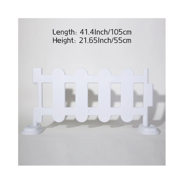 Large Plastic White Color outdoor Garden Kids Playpen Baby Safety Plastic Fences With Gate