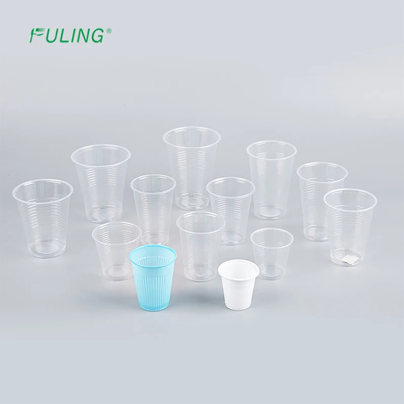 FULING 5OZ 7OZ 9OZ 12OZ PP прозрачные пластиковые одноразовые питьевые чашки