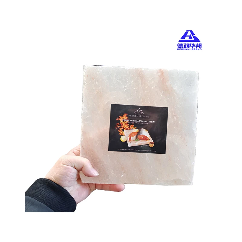 Natural rose salt brick sweat room salt brick himalayan salt plate for sauna room decoration