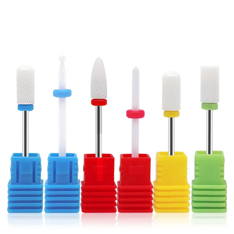 Nail Supplier Ceramic Tungsten Nail Drill Bit Milling Cutter For Manicure Pedicure File Drill Nail Art Equipment Accessory