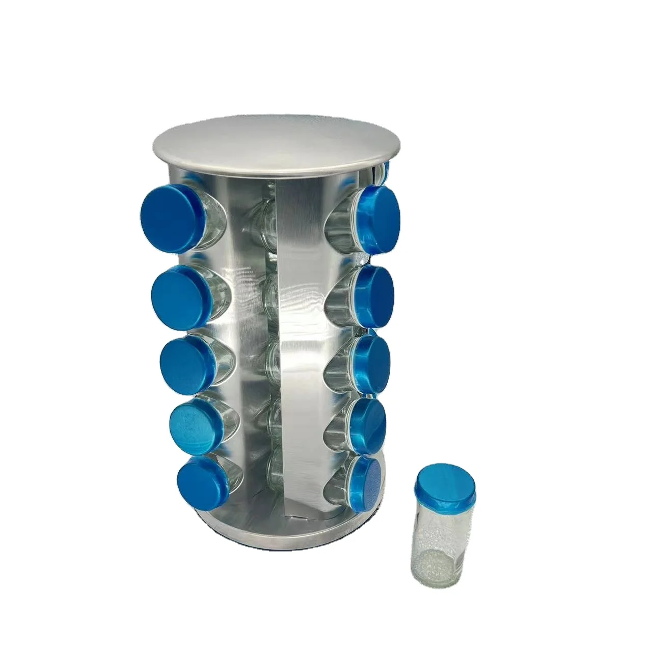 Outdoor Disposable BBQ Spice Rack with Rotating Salt Storage Herb & Spice Tools