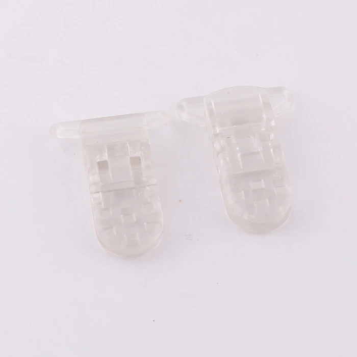 factory wholesale 1 inch garment accessories brace clip plastic pacifier clip for clothes