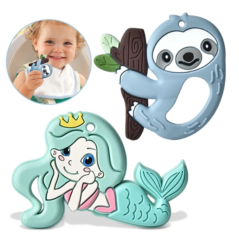 Wholesale New Design Sensory Funny Animal Bear Koala Toys Silicone Baby Teethers