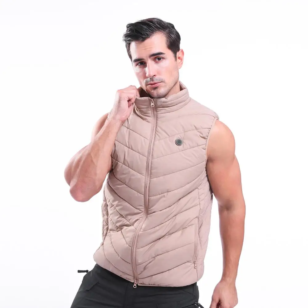 
Mens winter waterproof windproof USB Heated Vest Heated pad vest 