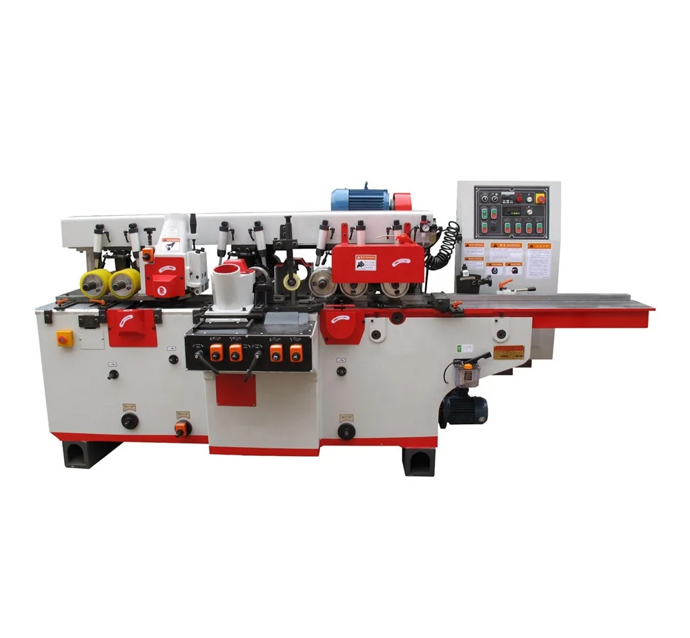 230mm 5 spindle woodworking wood four 4 side spindle floor skirting board lining cutter shaper moulder molder moulding machine