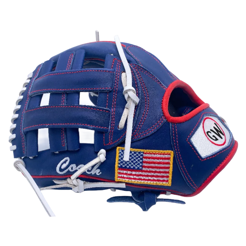 11.5 Inch Navy Blue H Web Baseball Glove Left Hand