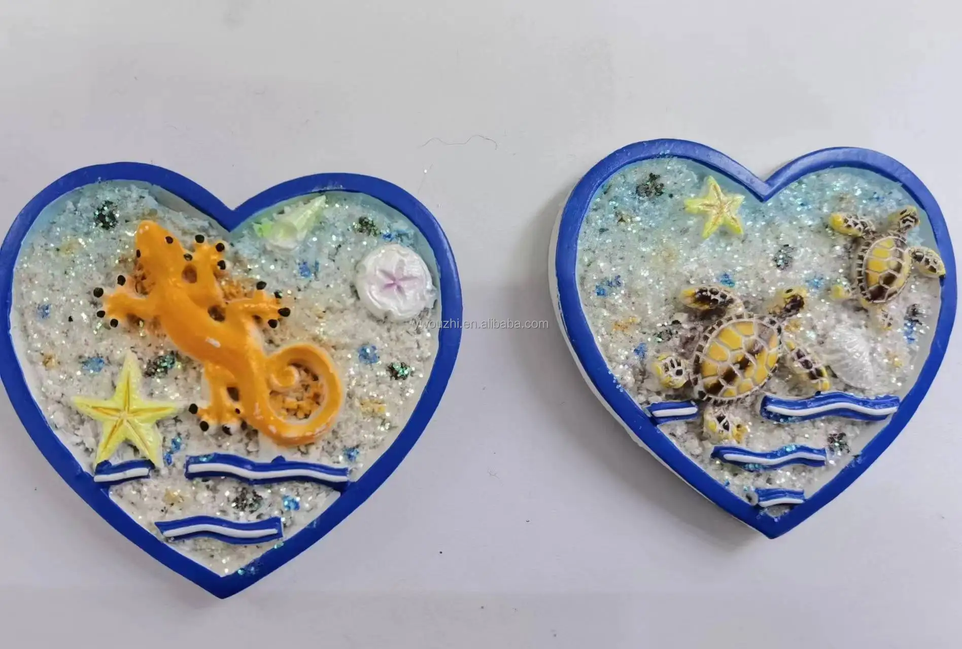 Wholesale Customized Resin Seaside Scenery Souvenirs Refrigerator Magnets