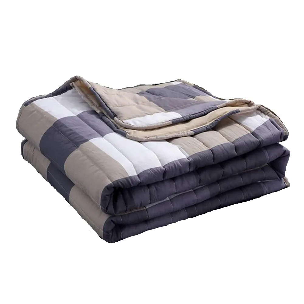 Amazon hot style wholesale washable cotton throw blanket high quality summer comfortable quilted Blanket