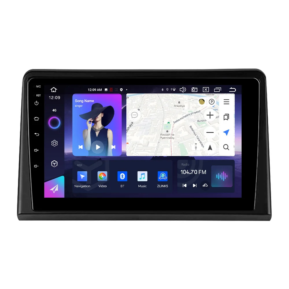 NaviFly NF Android 13 1280*720p Qled screen car navigation for Hyundai Sonata 7 2017-2019 Support rear camera dvr DAB+