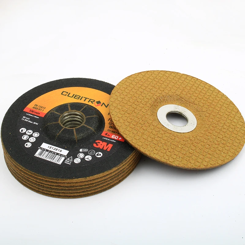 60# 4 inch 100mm 103mm cheap price used for grinding white fused alumina WFA flexible grinding wheel