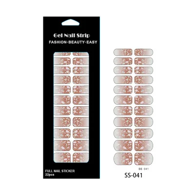 
Quality assurance nail art design decoration gold foil sticker Quick style updates 