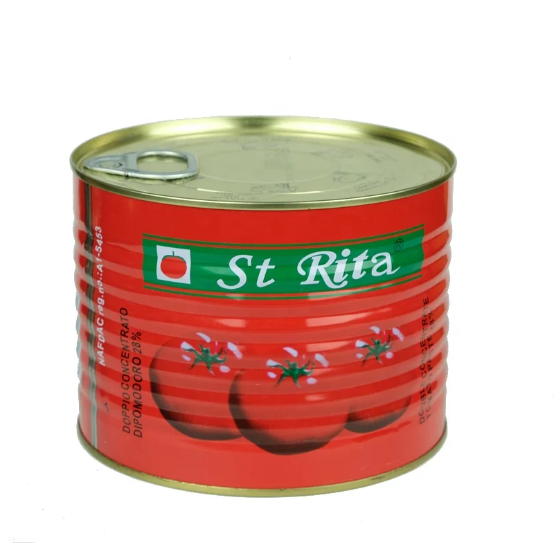South Africa imported tomato paste Double Concentrated Brix 28-30 canned 2.2kg Tomate Paste