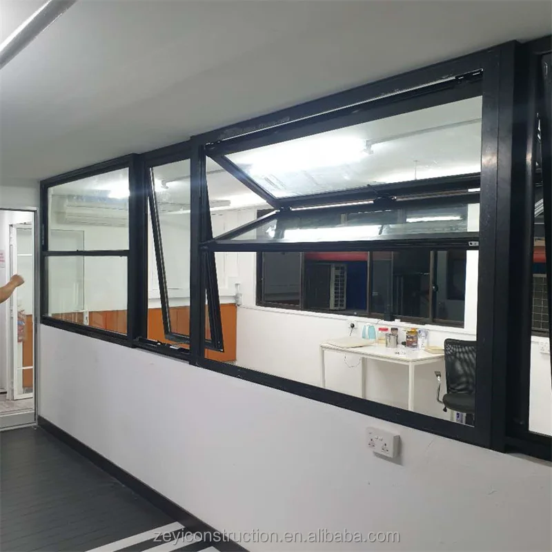 Customized Modern Cheap bifold Windows Vertical Hydraulic bifold Window