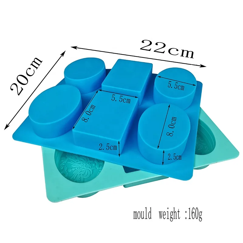 Custom Silicone Soap Mold, DIY Soap Molds, Rectangle Baking Mold Cake Pan Biscuit Chocolate Mold for Homemade Craft