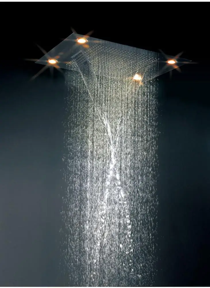 
kaiping CUPC Big Rain,Waterfall, 4 function shower Bathroom Thermostatic Shower Set / Multifunction Concealed Shower 