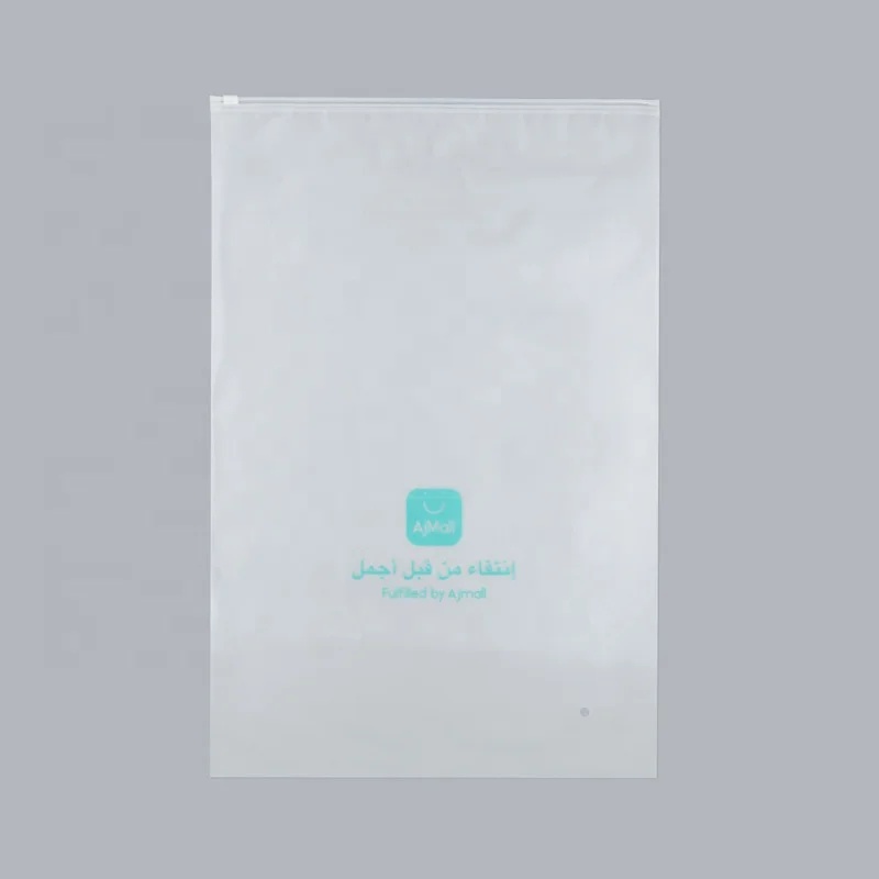 Plastic Material for clothing packaging zipper top sealing bags