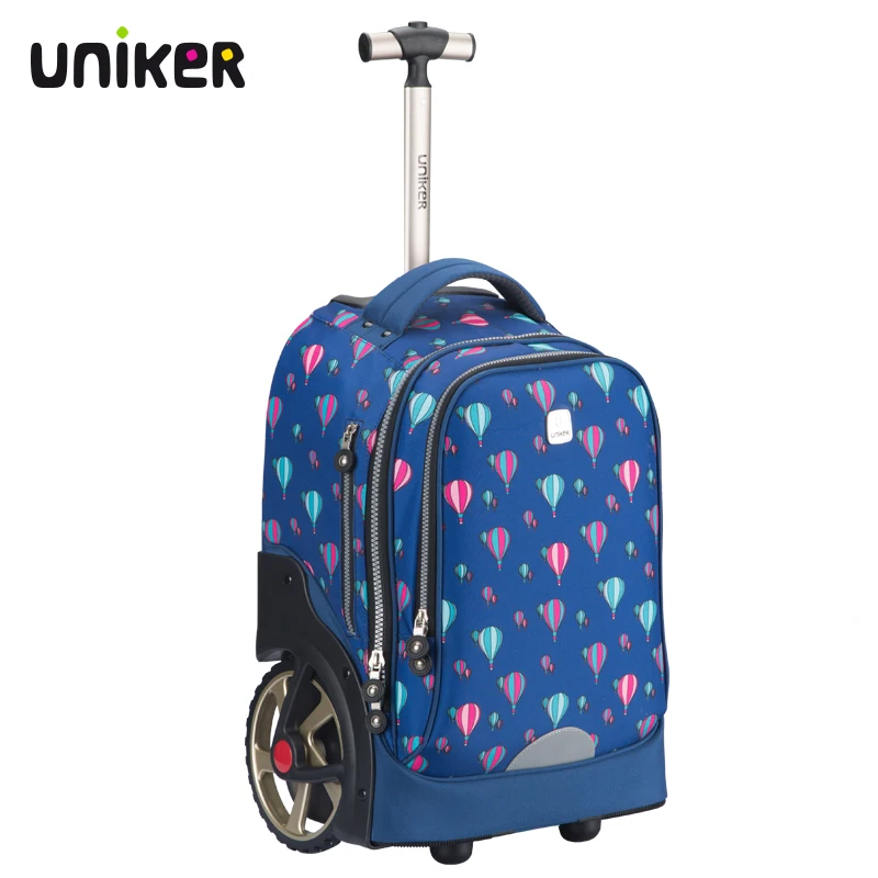 Рюкзак на колесиках UNIKER для школы и путешествий детский дорожный рюкзак школьный