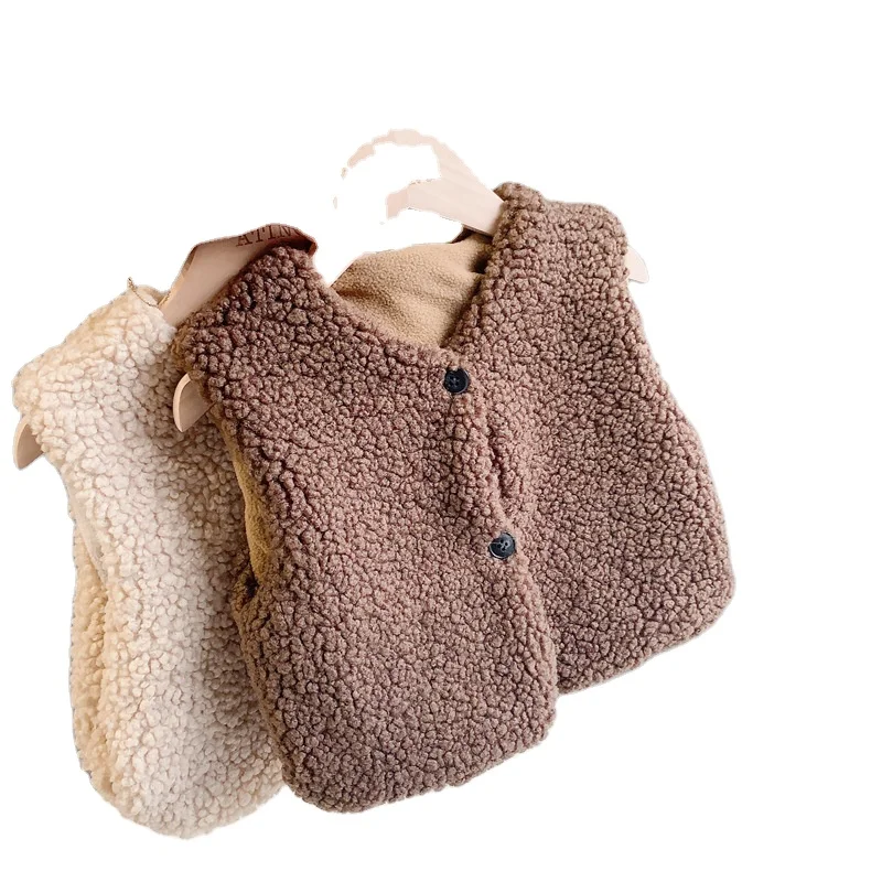 Детский двойной жилет на осень и зиму, зимняя одежда для маленьких девочек, жилет для маленьких девочек