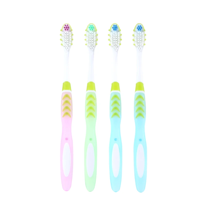 High Quality Travel Home Use Medium Soft Bristle Gum Massage Teeth Whiten Adult Toothbrush