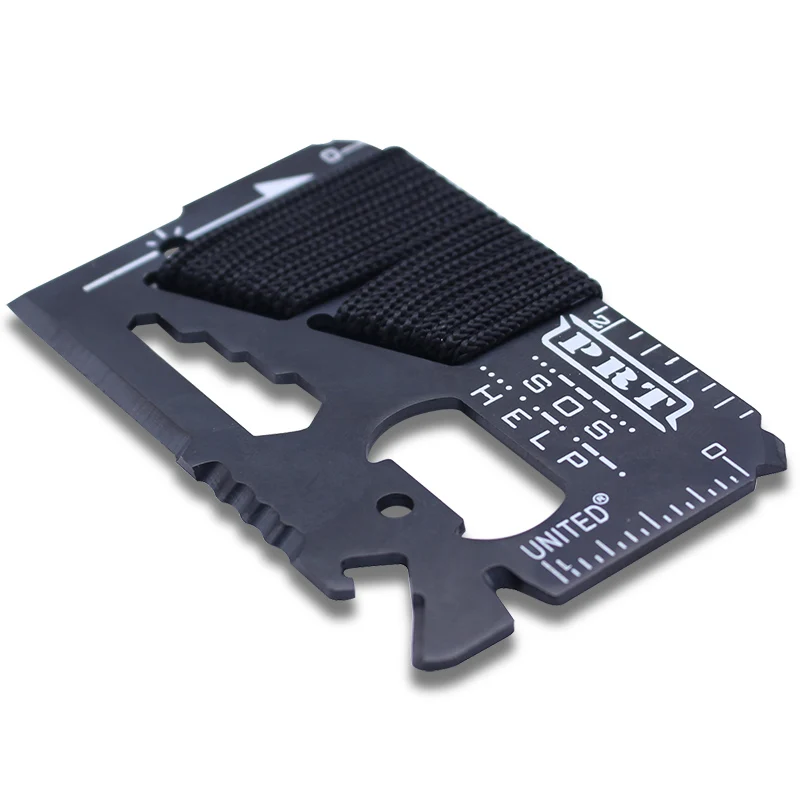 
11 in 1 Multitool Utility Key Wallet Stainless Steel Survival Pocket Tool Card 