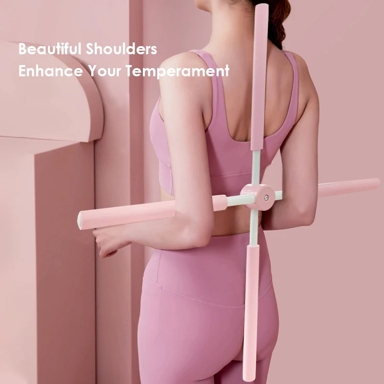 Новинка 2022, палочка для йоги, деревянная палочка круглой формы с открытым плечом, палочка для тренировки Осанки Спины