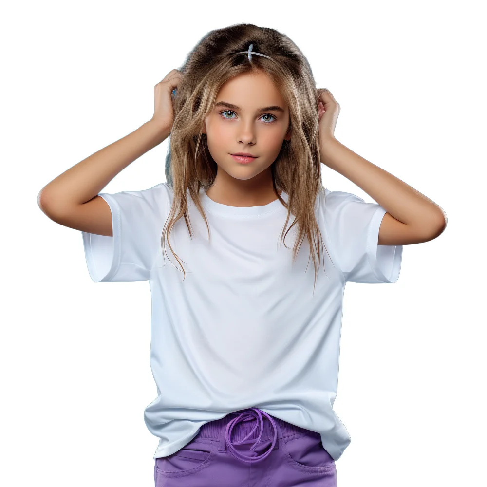 2024 Factory Customized 100% Cotton T-Shirt Cheap round Neck Casual Style Kids Boys Girls Breathable Knitted Fabric Wholesale