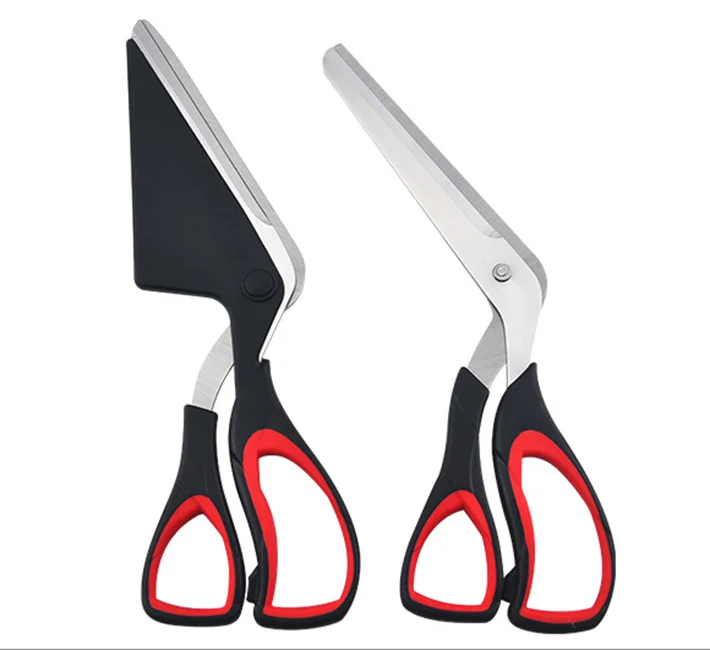 Pizza Scissors Multifunctional Stainless Steel Kitchen Scissor Pizza Cutting Spatula Slicer Tools Ultra Sharp Detachable