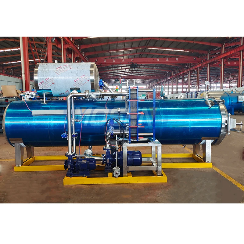 Horizontal food sterilizer retort glass battles tin cans retort pouch autoclave