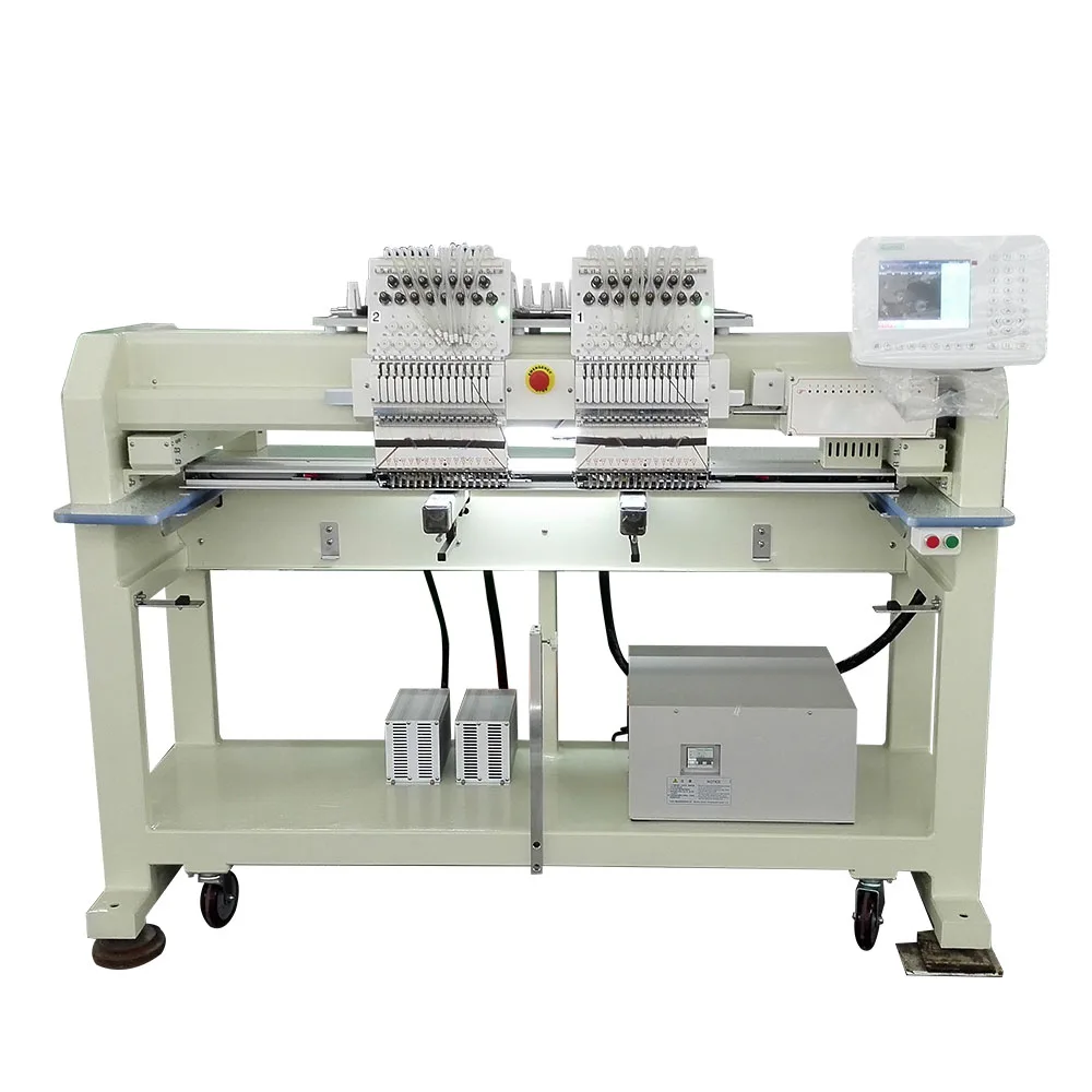 
Hot sale cheap two heads computerized hat embroidery machine 