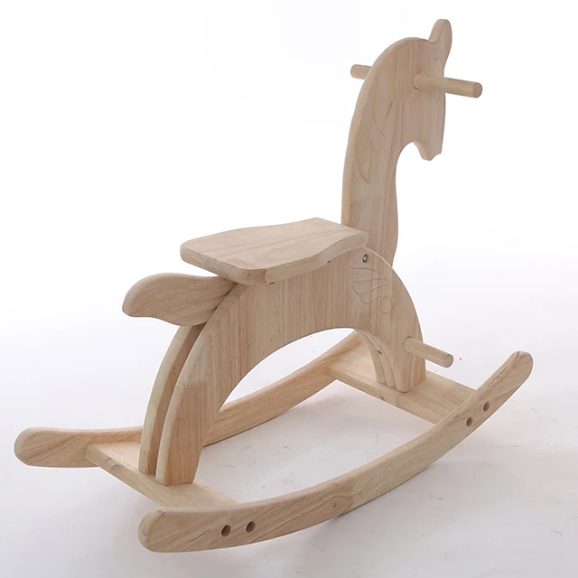 
Best Sales New Design Simple Bedroom Children furniture Rocking Horse Wooden Toy 