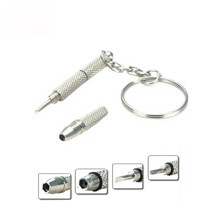 Wholesale Mini Screwdriver Keychain Promotional Screwdriver Glasses Repair Tools KS04