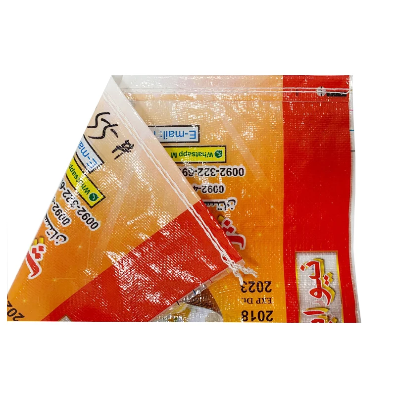 Cotton Wheat Flour Bags Flour Sacks with Handle Rice Packing Bag Factory Pp 50kg Sack Printed Plastic Woven Bag Security Accept