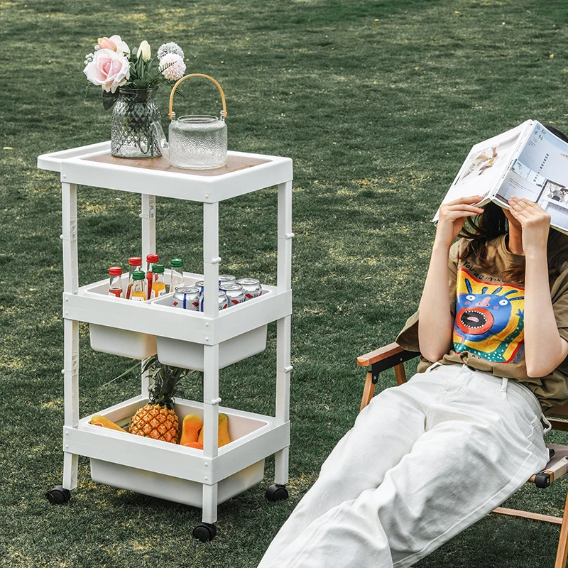 High quality foldable storage corner kitchen shelf outdoors plastic shelf rack