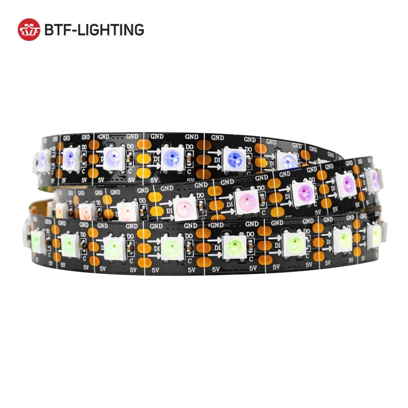WS2812B WS2812 60 светодиодов/м пикселей 300 светодиодов 5 м RGB цифровая светодиодная лента Гибкая мечта полный цвет