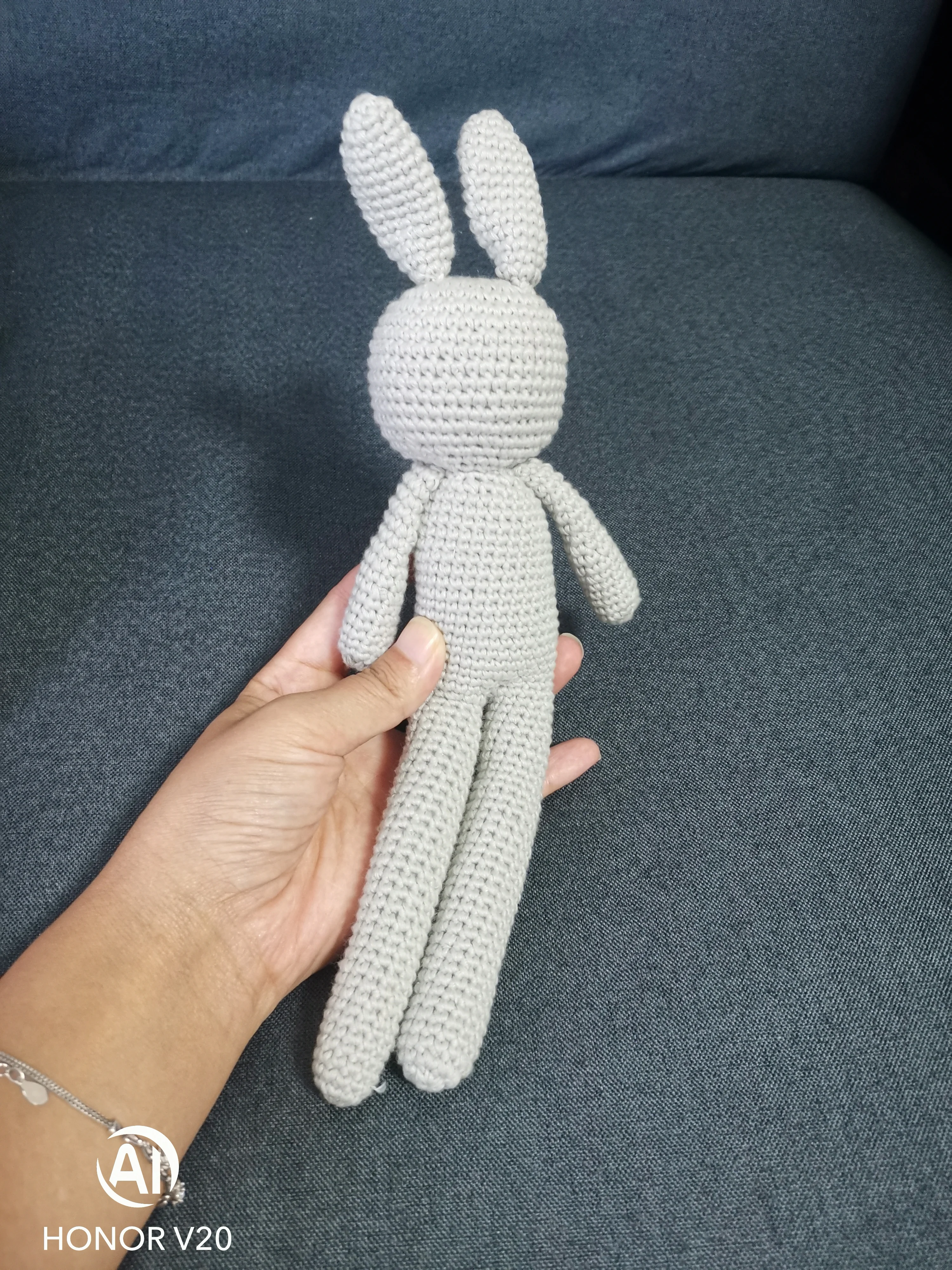 Новинка, детский подарок, вязаный кролик, игрушки-животные, детский успокаивающий спящий Мягкий Кролик, вязаные крючком плюшевые игрушки ручной работы