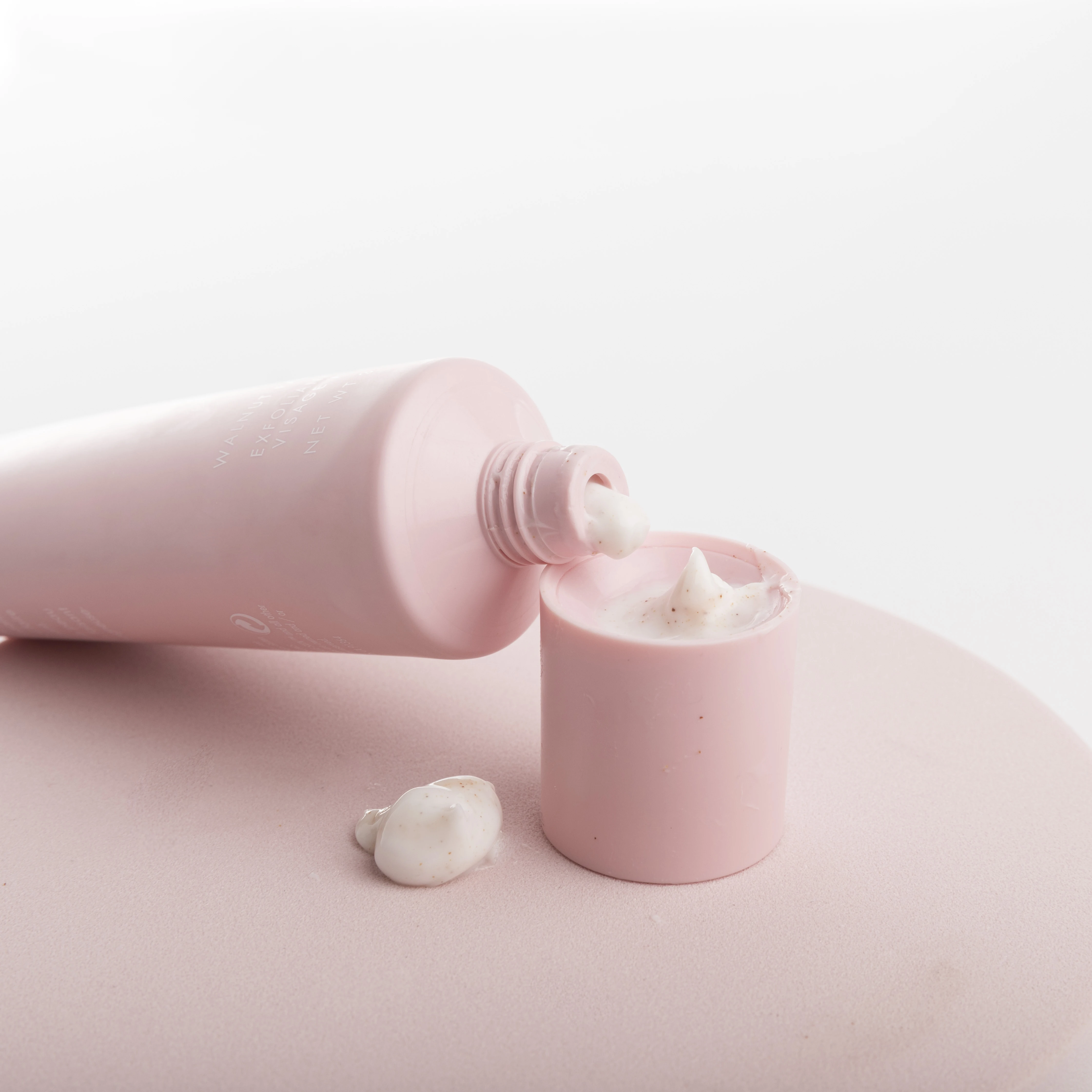 central dispensing recyclable sugarcane material 3oz cream twist lid cosmetic tube packaging for body scrub cream shampoo